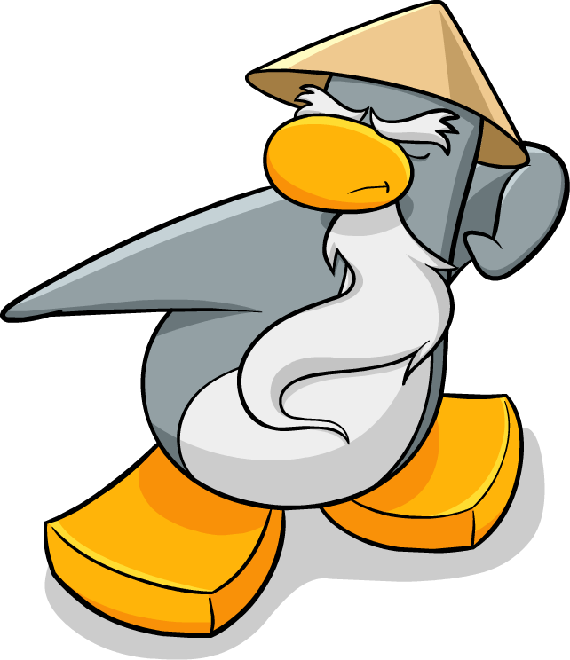 Club Penguin Summer Party To Be Monsters University - Sensei From Club Penguin (642x744)