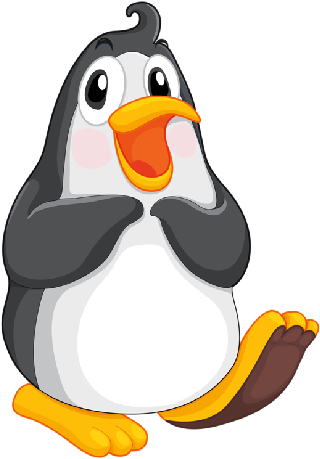 Cute Cartoon Baby Penguin Download - Different Kinds Of Bird (500x500)