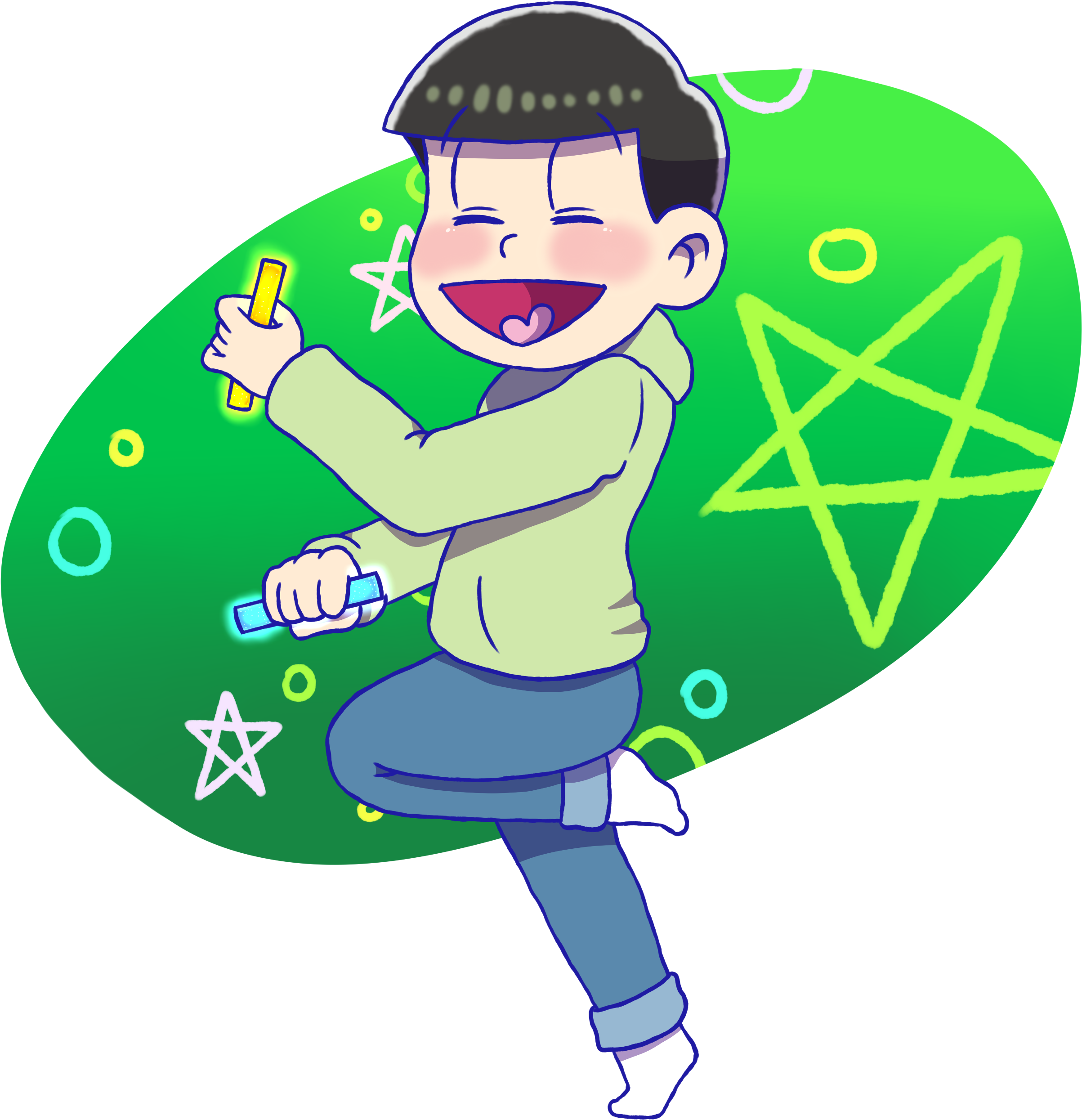 Karamatsupearl Dance - Mr. Osomatsu (3000x3000)