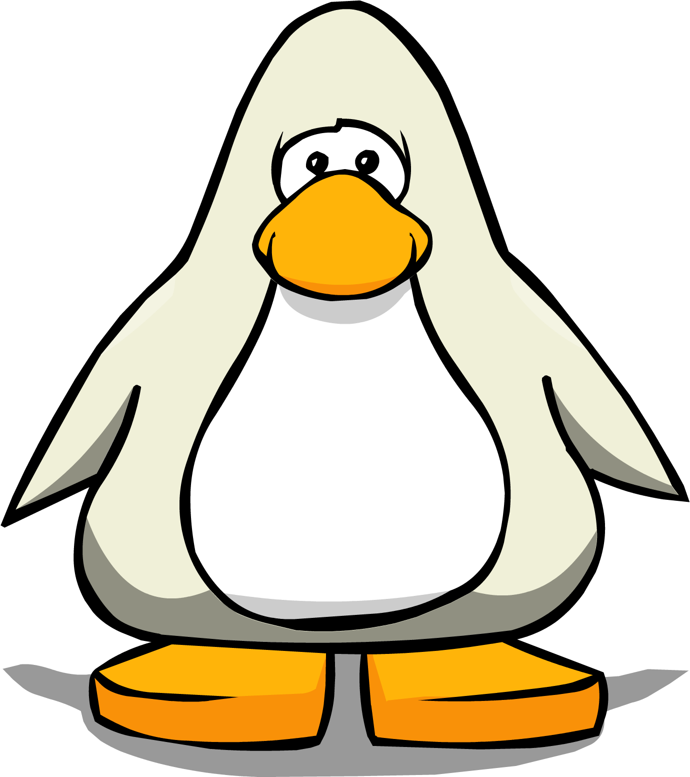 Arctic White From A Player Card - Club Penguin White Penguin (1386x1566)