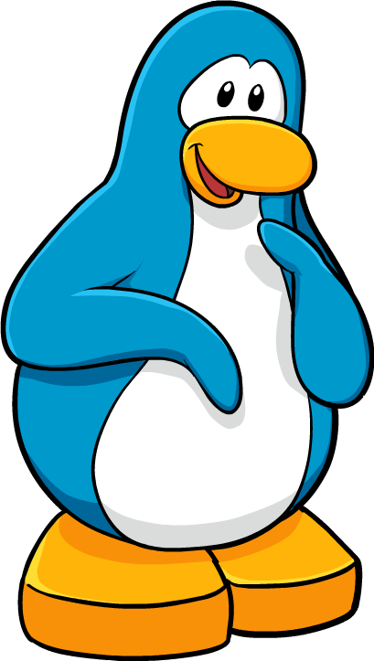 Penguin - Club Penguin Light Blue Penguin (409x723)