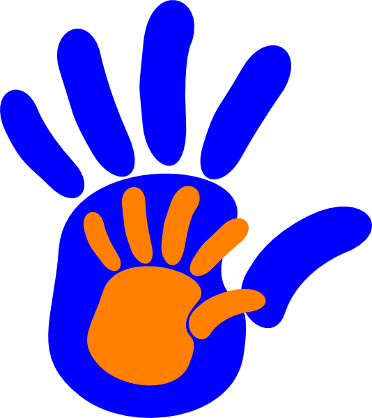 Hand In Hand Clip Art - Hand In Hand Clipart (534x599)