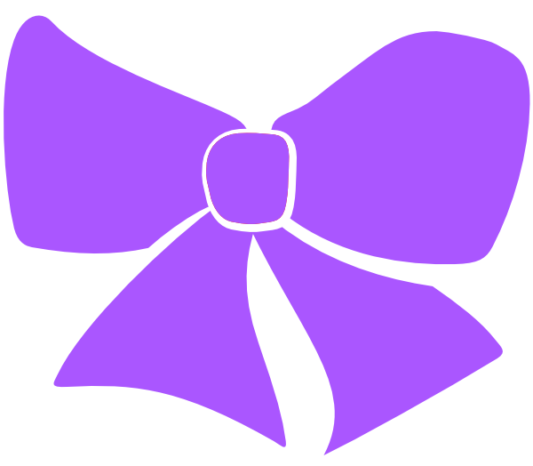 Cheer Bow Clipart Purple (600x524)