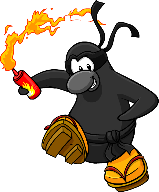 Image Result For Wild Ninjas Club Penguin - Club Penguin Ninja O Dark (521x629)