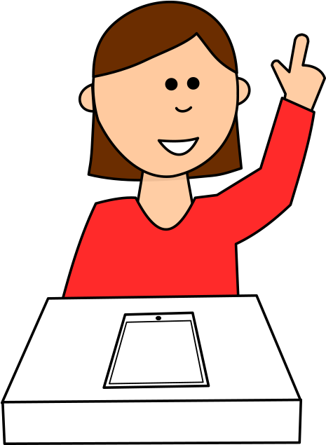 Raising Hand To Ask Or Answer A Question - Portable Network Graphics (1024x768)