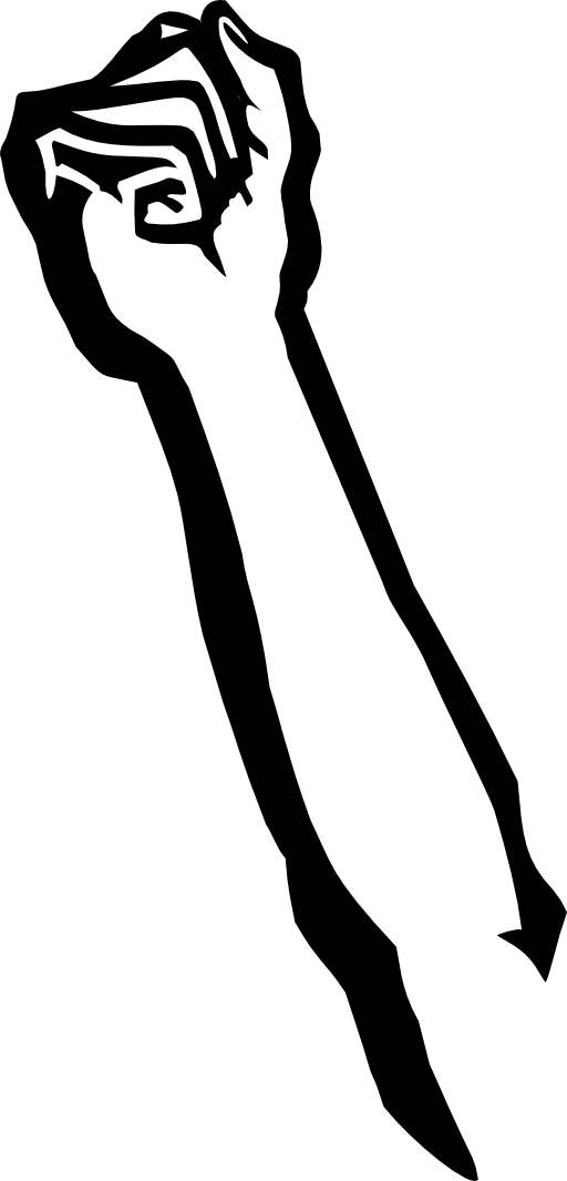 Raised Fist Clip Art (1153x2400)