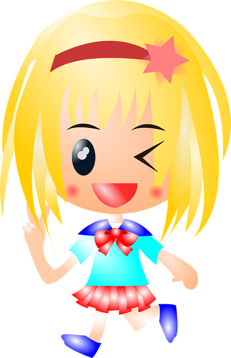 Cartoon Girl Running 10, Buy Clip Art - April Fool Jpg Hindi (826x1280)