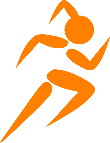 This Free Clip Arts Design Of Girl Running - Cross Country Runner Clip Art (456x594)