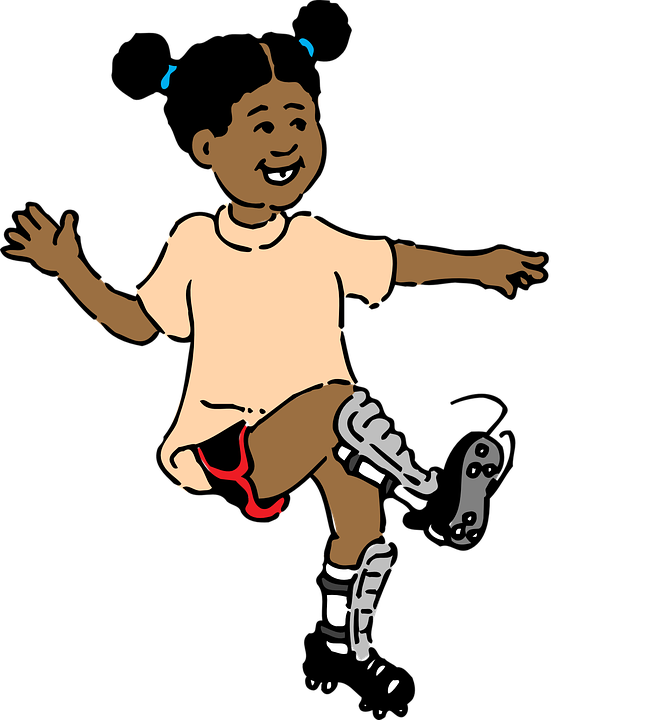 Running Girl Cliparts 21, Buy Clip Art - Girl Athlete Clipart (666x720)