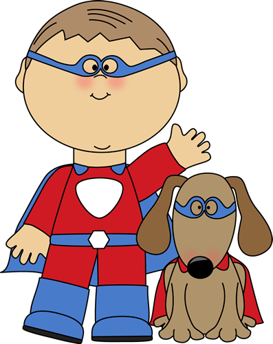 Boy Superhero And Dog - Worksheets Greater Than Less Than Equal (397x500)