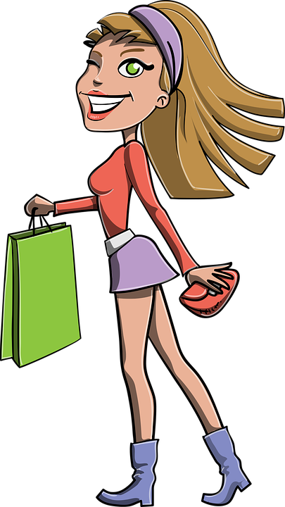 Running Girl Cliparts 15, Buy Clip Art - Girl With Bag Clipart (405x720)
