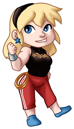 Chibi Yj Wonder Girl By Twinenigma - Chibi Wonder Girl (300x454)
