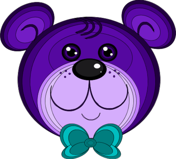 Teddy Bear With Bow Tie Clipart - Bear (600x543)
