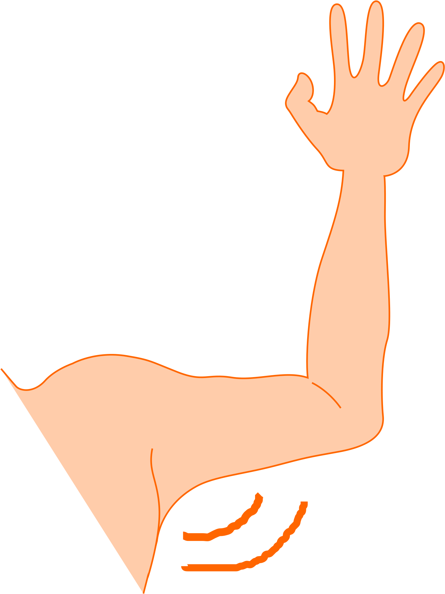 Hand Arm Clipart - Left Arm Clip Art (2400x2027)