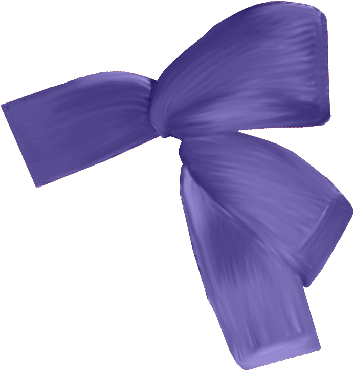 Purple Ribbon Clip Art - Purple Ribbon Clip Art (692x724)