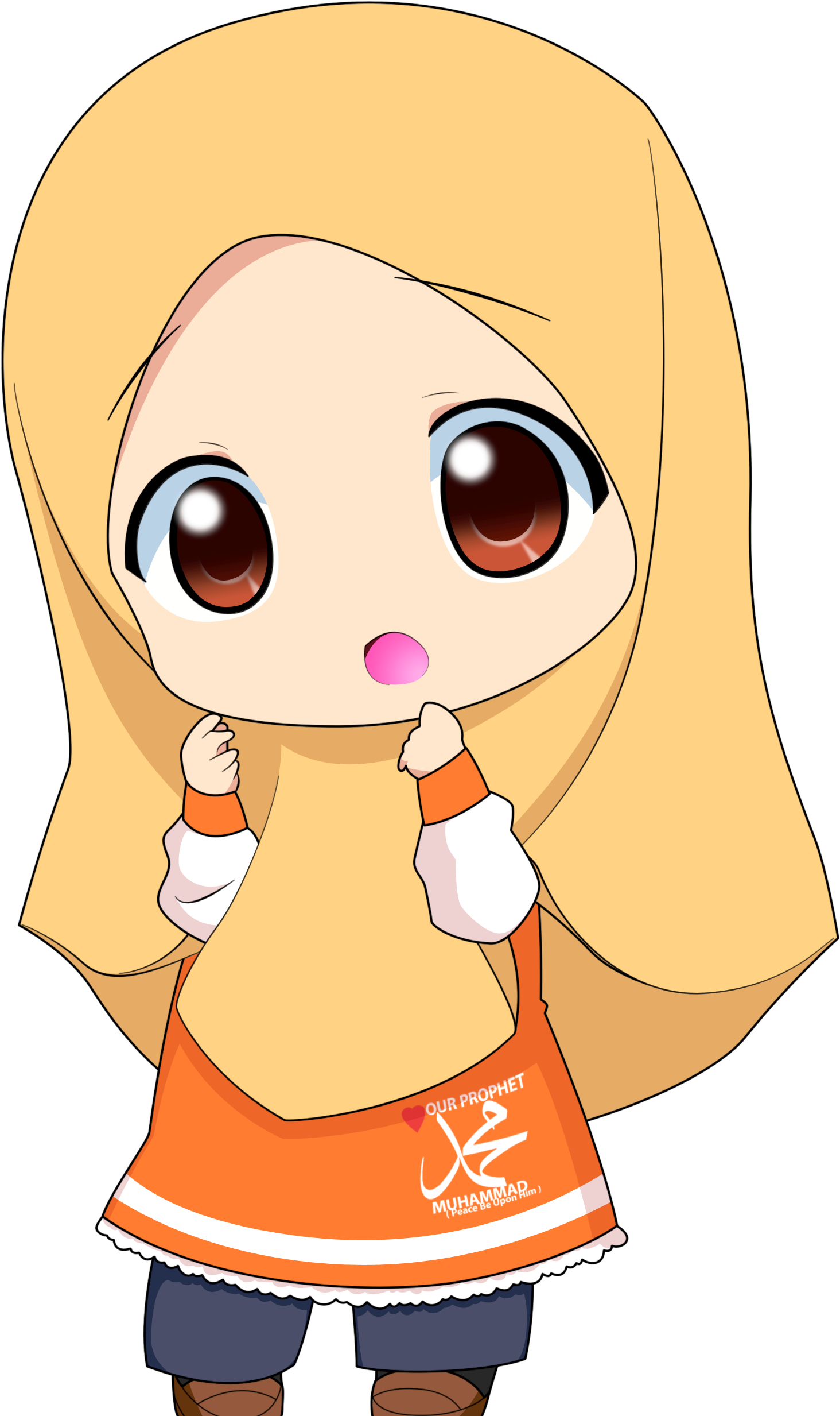 Best Images About Anime Muslim On Pinterest Muslim - Anime Muslimah Chibi (2894x2894)