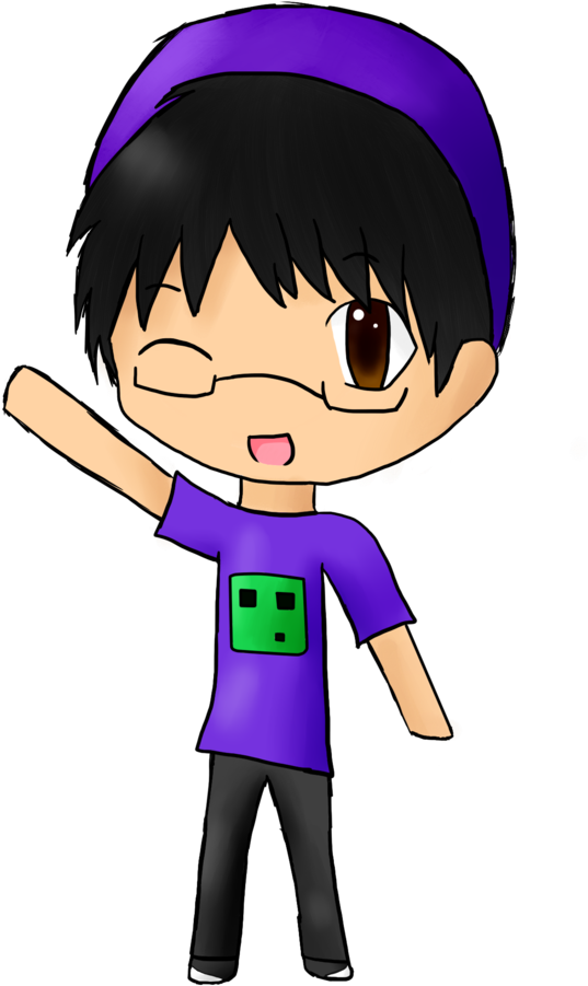 Chibi Slyfoxhound Colored By Anime Gamer Girl - Anime Girl Gamer Png (900x1238)