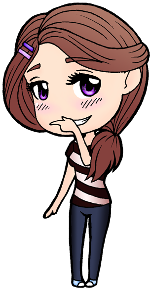 Cute Chibi Girl By Bloodrose2121 - Cute Girl Drawing Png (394x658)