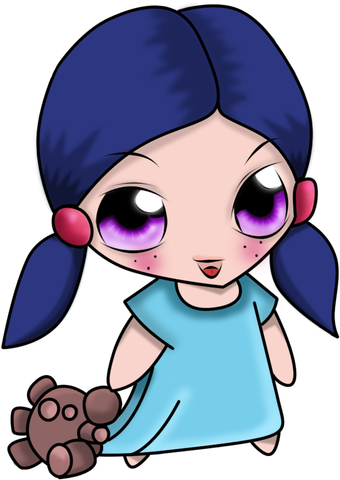 Chibi Little Girl By Citronade-arts - Chibi Little Girl (728x992)