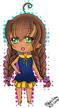 Cute Chibi With Braids ^o^ By Jeinaz - Chibi Girl With Braids (300x500)
