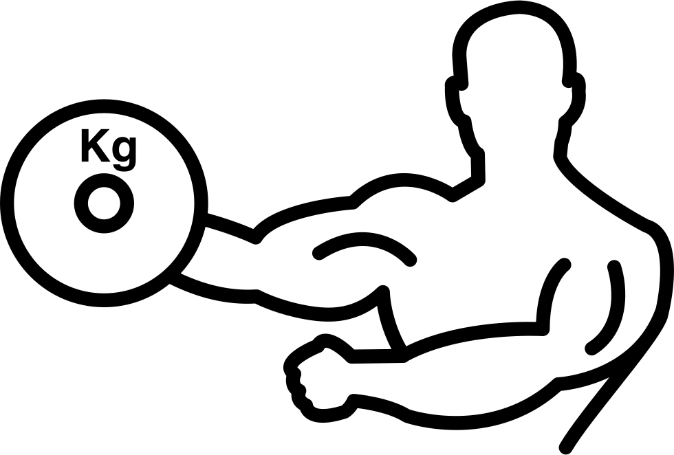Bodybuilder Carrying Weight On One Hand Outline Comments - Blendecques (980x662)