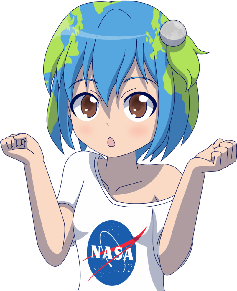 Earth Chan By Zacatron94 - Earth Chan Png (803x996)
