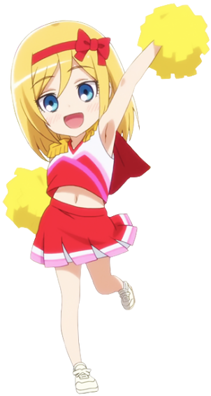 Christa Pom Pom Girl Junior High Transparent By Godiee06 - Cheerleading (500x574)