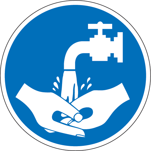 Related Posts For Unique Washing Hands Clipart Clip - Wash Your Hands Sign (499x499)