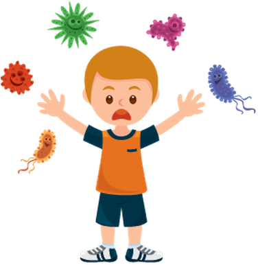 Related Clip Art - Bacteria On Hands Clipart (384x399)