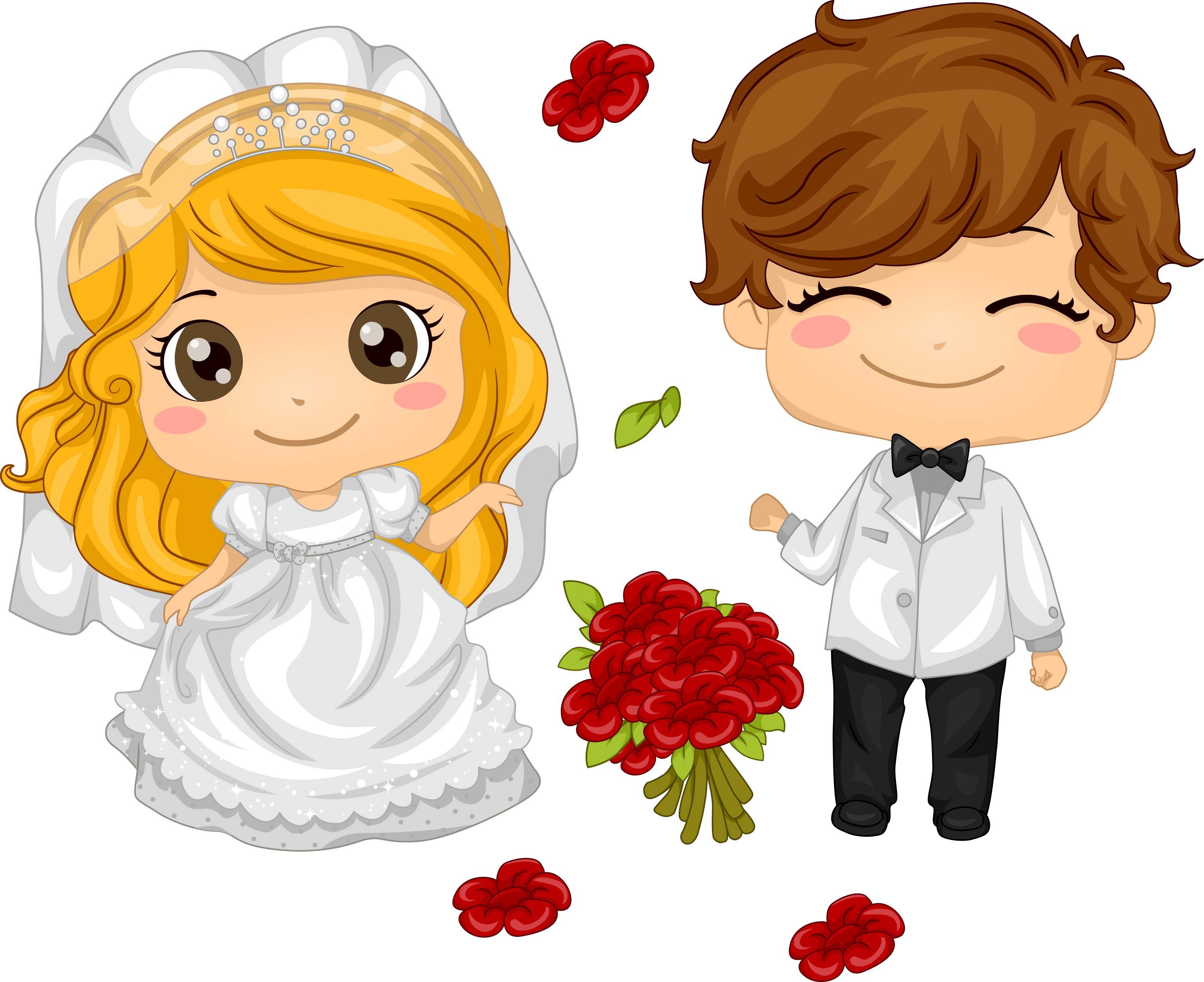 Resultado De Imagen Para Dibujos De Parejas - Bride And Groom Caricature (3076x2508)