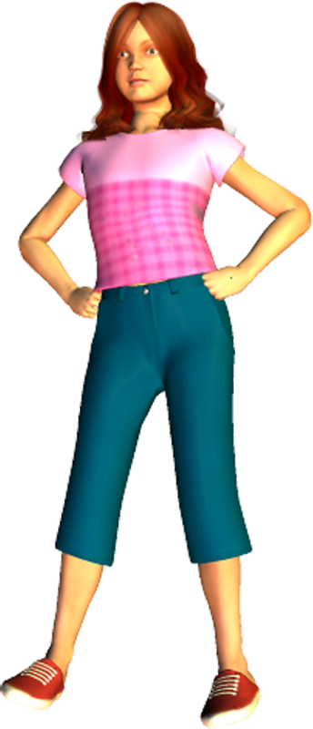 Katie Hands On Hips Poser Png Clipart By Clipartcotttage - Hip Clipart Png (344x800)