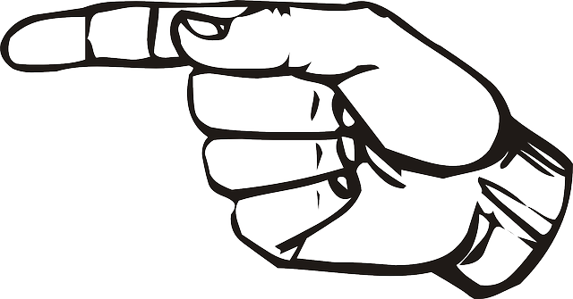 Outline, Hand, Speech, Language, Talk - Sign Language Letter G (640x335)