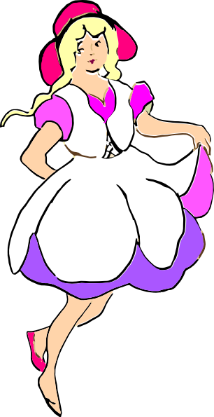 Flower Girl Clip Art A - Pixabay Clipart Babuschka Png (306x595)