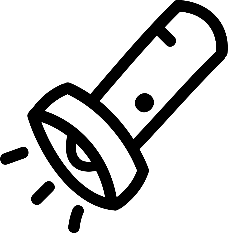 Lantern On Hand Drawn Tool Outline Comments - Dibujo Lámpara De Mano (960x980)