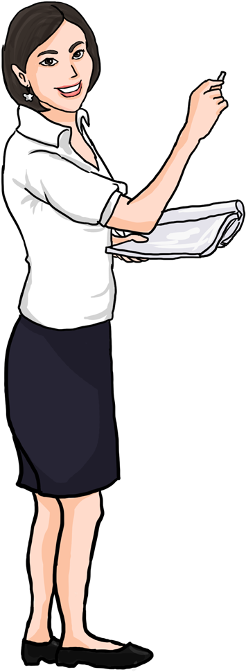 Pointer Clipart Pretty Teacher - Female Teacher Clipart (500x1072)