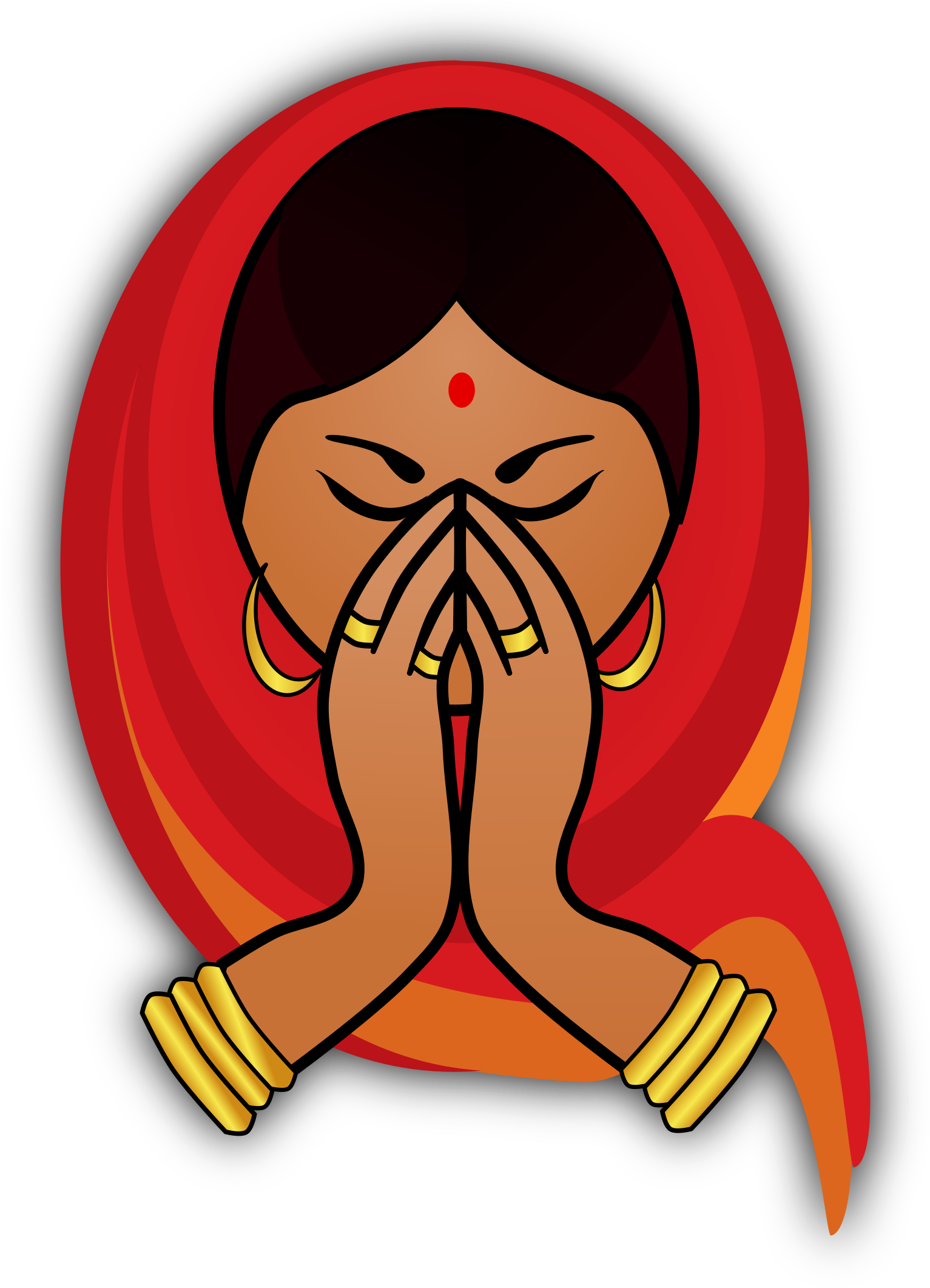 Clipart - Namaste Clipart (1798x2400)