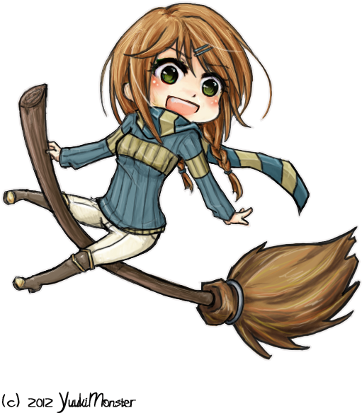 Ashland- Ravenclaw Quidditch Chibi - Quidditch Chibi (550x694)