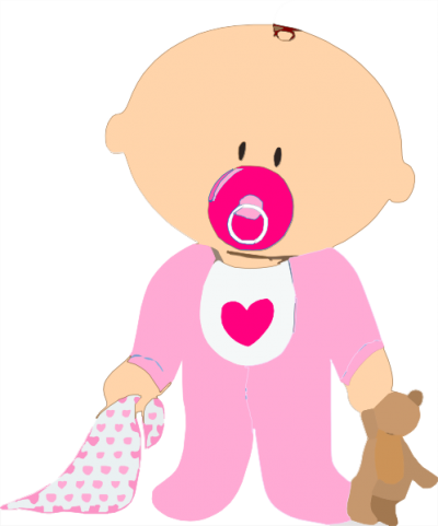 Baby Girl Png Png Images - Clipart Baby Girl (400x481)