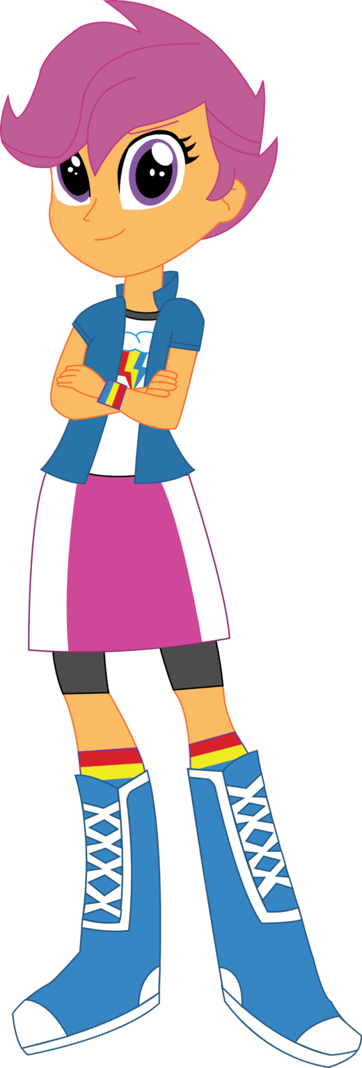 Equestria Girls Scootaloo By Sketchmcreations - Rainbow Dash Equestria Girls Clothes (520x1533)