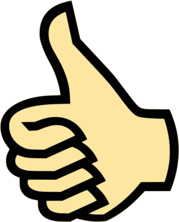 Clipart Thumbs Up Png - Thumbs Up Symbol (840x1023)