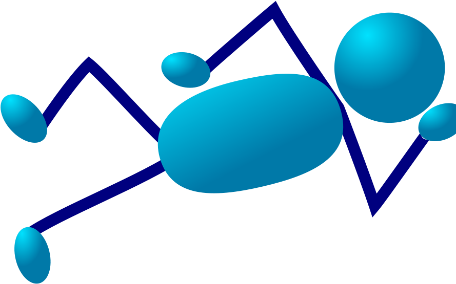 Stickman Clip Art - Blue Stickman Clip Art (900x900)