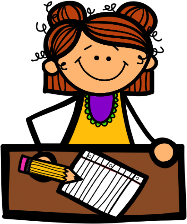Children Writing Clipart (728x916)