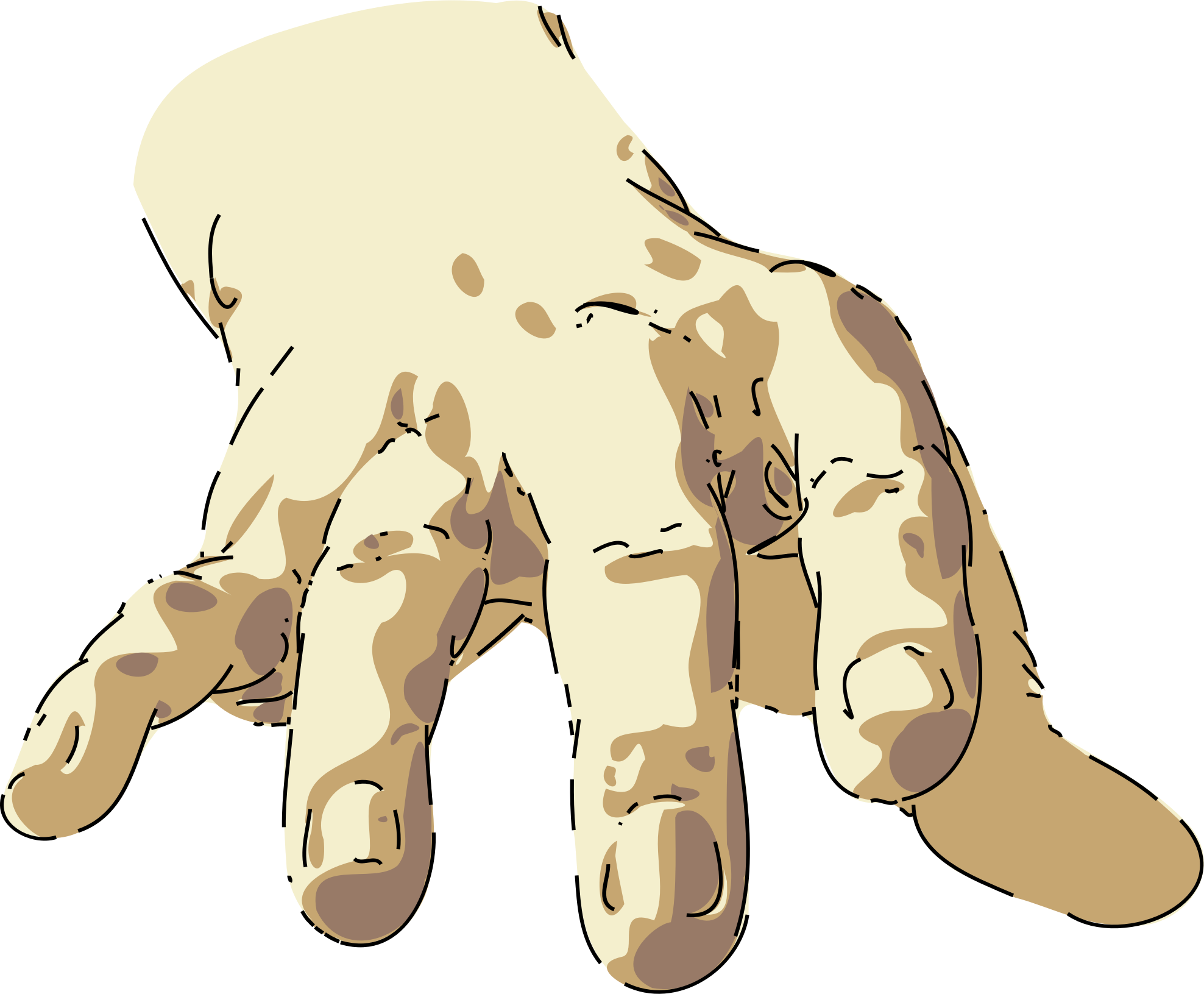 Hand - Gods Hand Clip Art (1976x1631)