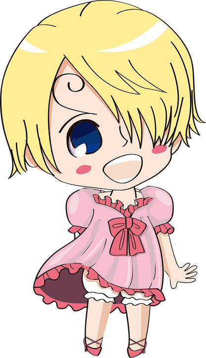 Cute Cupid Cliparts 15, Buy Clip Art - Chibi Anime Pinback Button Pin Cute Girl (1.25 Inches) (416x720)
