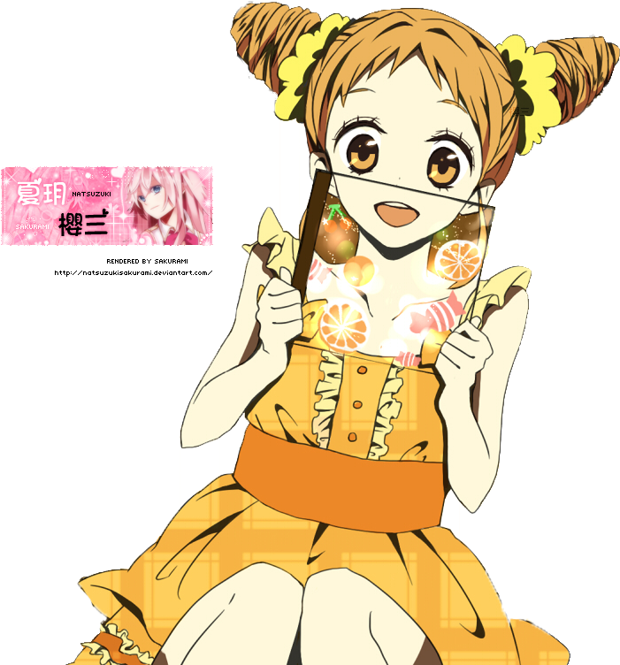 Love Live Honoka Render 3 By Natsuzukisakurami On Deviantart - Anime Yellow Girl Render (800x800)