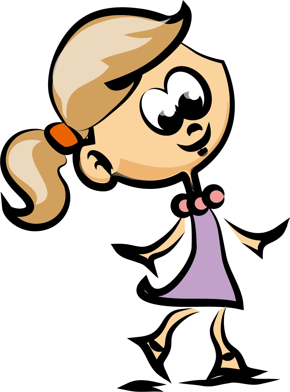 Cartoon Girl Drawing Illustration - Cartoon Girl Drawing Illustration (1001x1353)