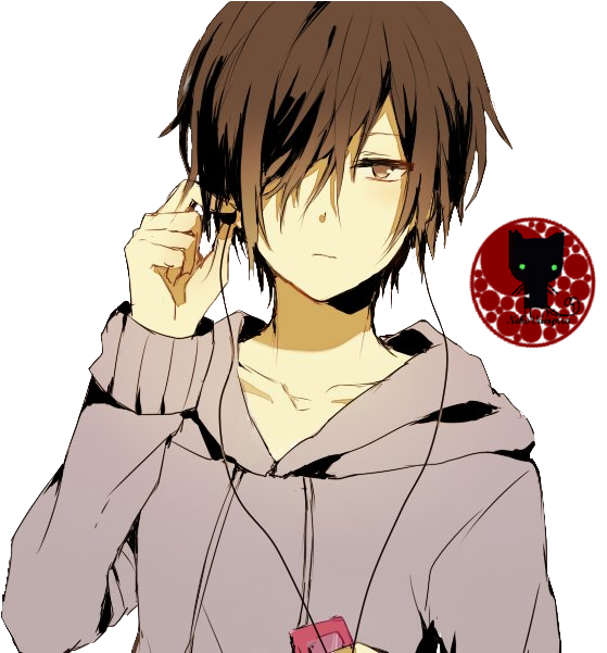 Manga - Brown Hair Brown Eyes Anime Boy (600x600)