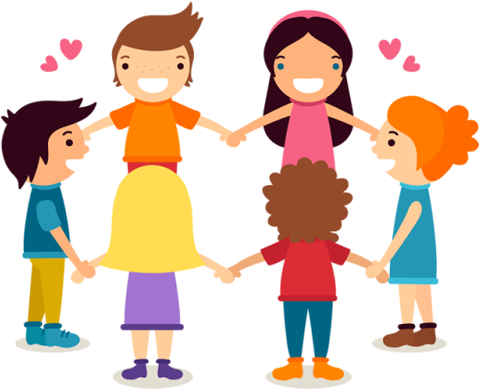 Children's Day Hand In Hand, Children, Cartoons, Vectors - Desarrollo Positivo En La Adolescencia (640x640)