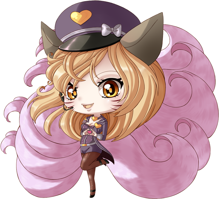 Ahri Popstar By Suesanne On Deviantart - Ahri Popstar Chibi Png (800x760)