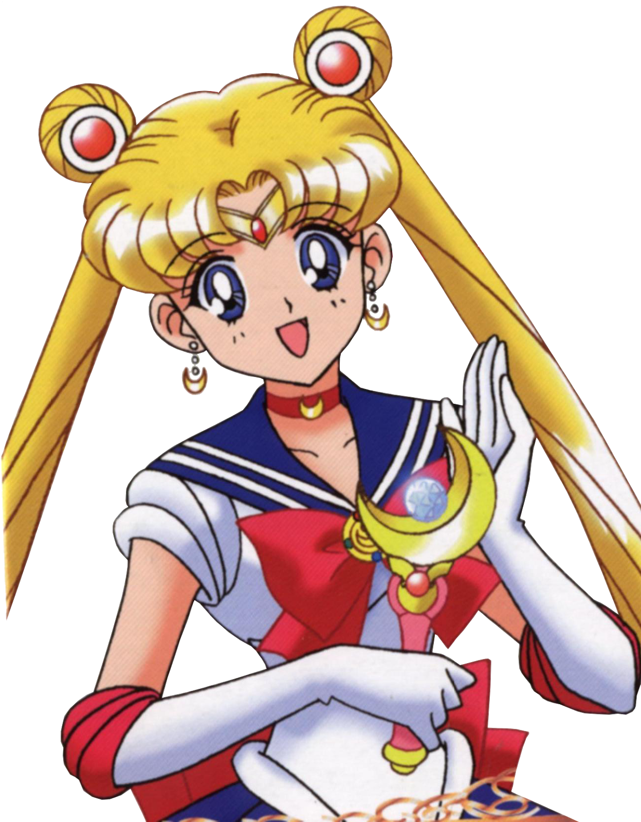 Moon Clipart Sailor Moon - Happy Birthday Sailor Moon (1303x1600)